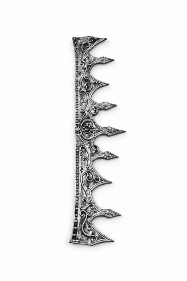 Kral Tacı Yetişkin Taç Orta Çağ Temalı Parti Tacı Doğum Günü Kostüm Aksesuarı Ayarlanabilir Gri