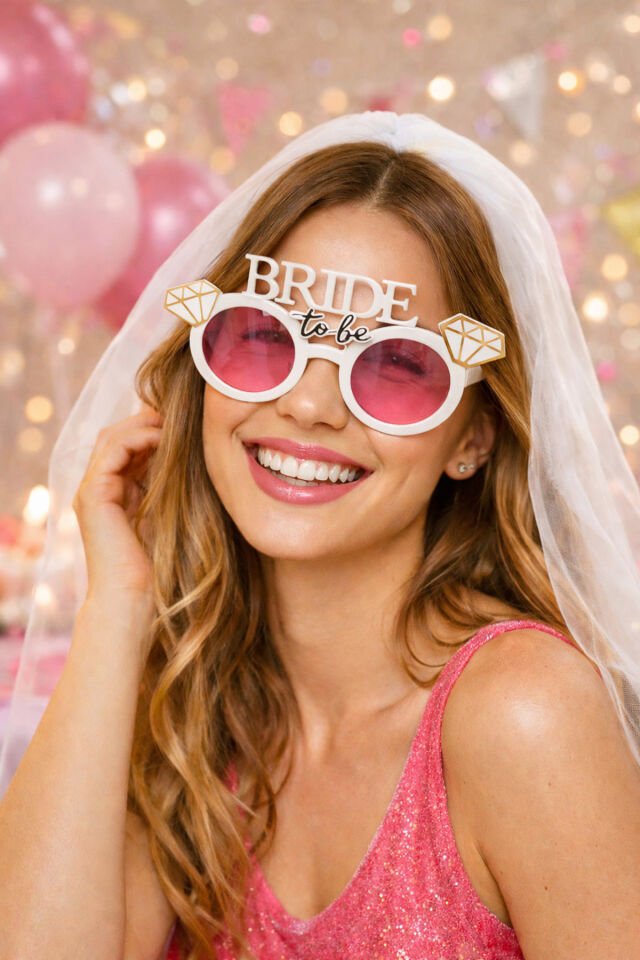 Parti Malzemesi Bride To Be Parti Gözlüğü Pembe Camlı Bekarlığa Veda Gelin Gözlüğü