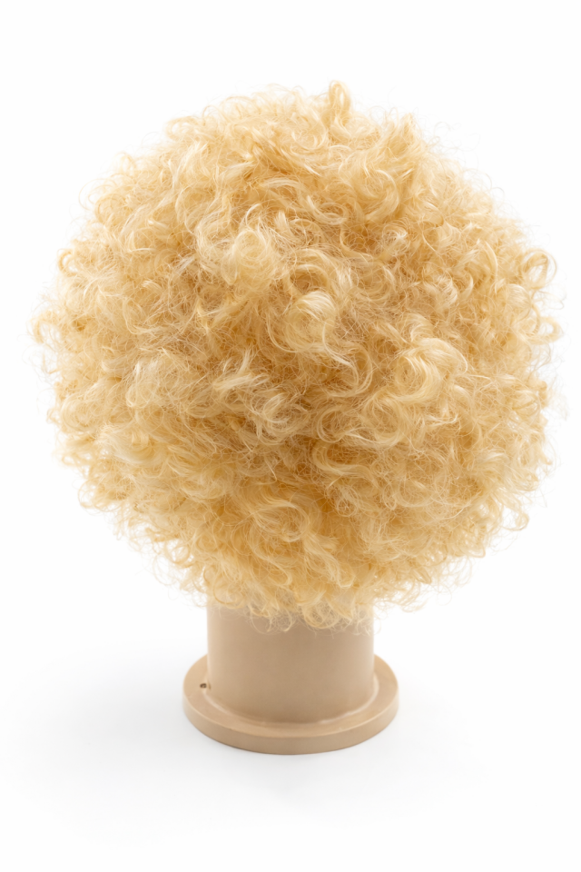 Kıvırcık Bonus Afro Peruk Yetişkin Parti Saçı Cadılar Bayramı Kostüm Peruk Kumral Sarı