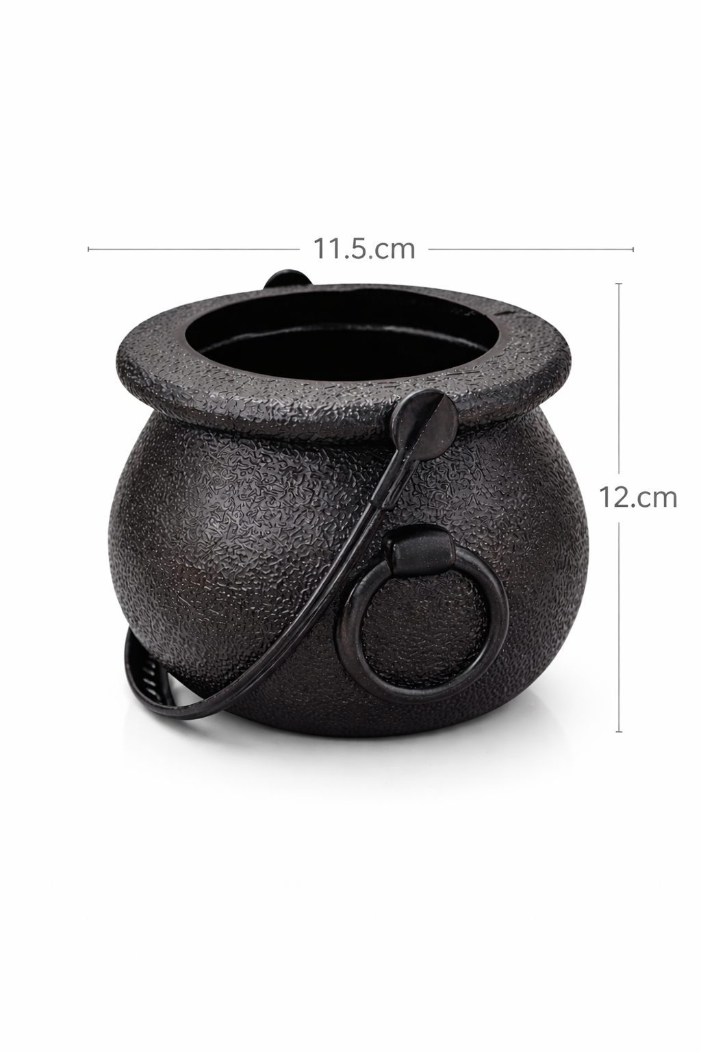Parti Malzemesi  Cadı Kazanı Dekoratif Kova Halloween Parti Aksesuarı Plastik 12 Cm