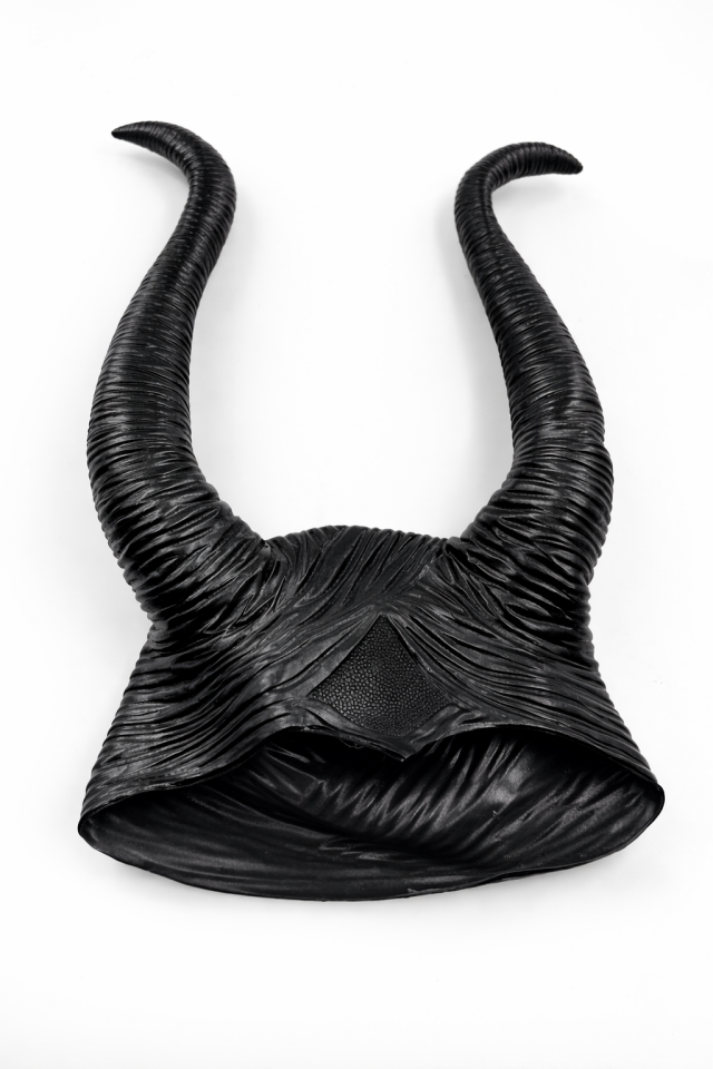 Siyah Boynuz Taç 30 cm Malefiz Tacı Halloween Cadı Şeytan Kostüm Aksesuarı