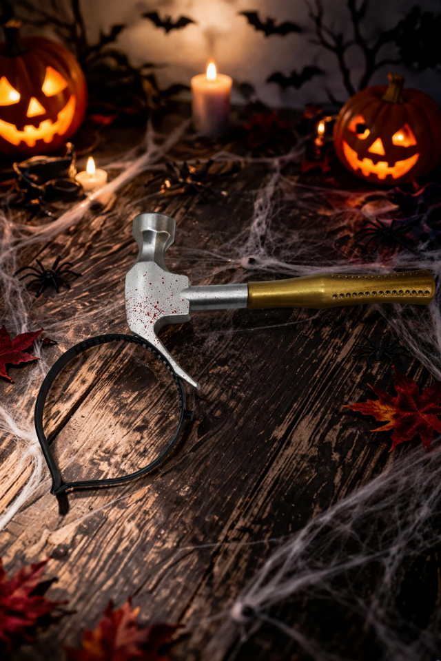 Parti Malzemesi Kanlı Çekiç Taç Korku Parti Aksesuarı Cadılar Bayramı Saç Tacı so-282