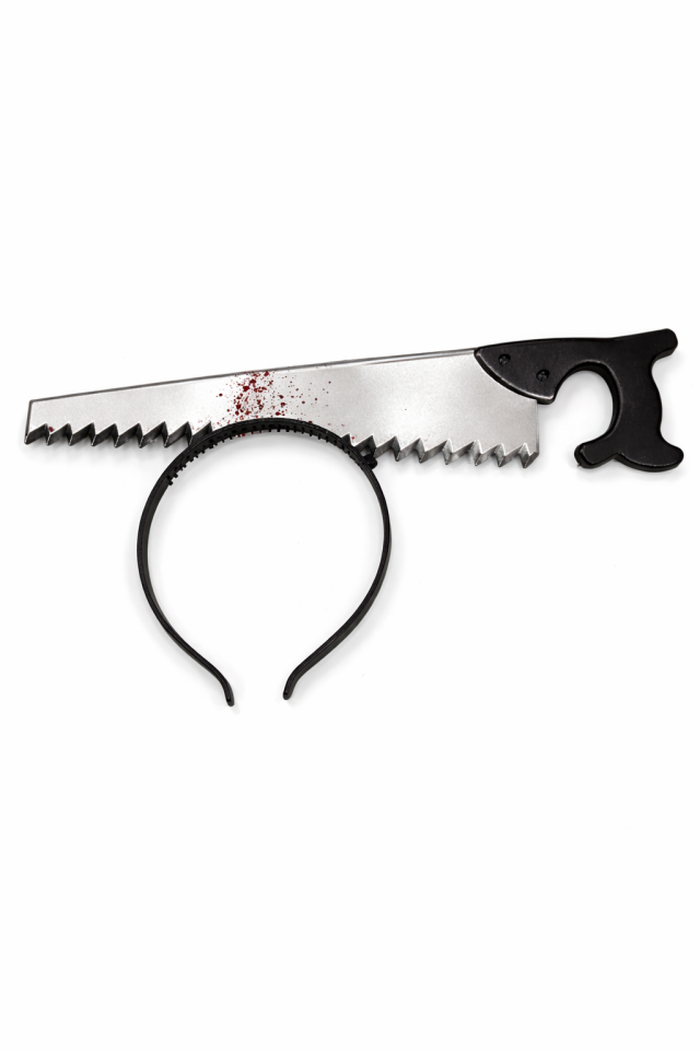 Parti Malzemesi Halloween Kanlı Testere Taç Korku Parti Aksesuarı Cadılar Bayramı Saç Tacı so-284