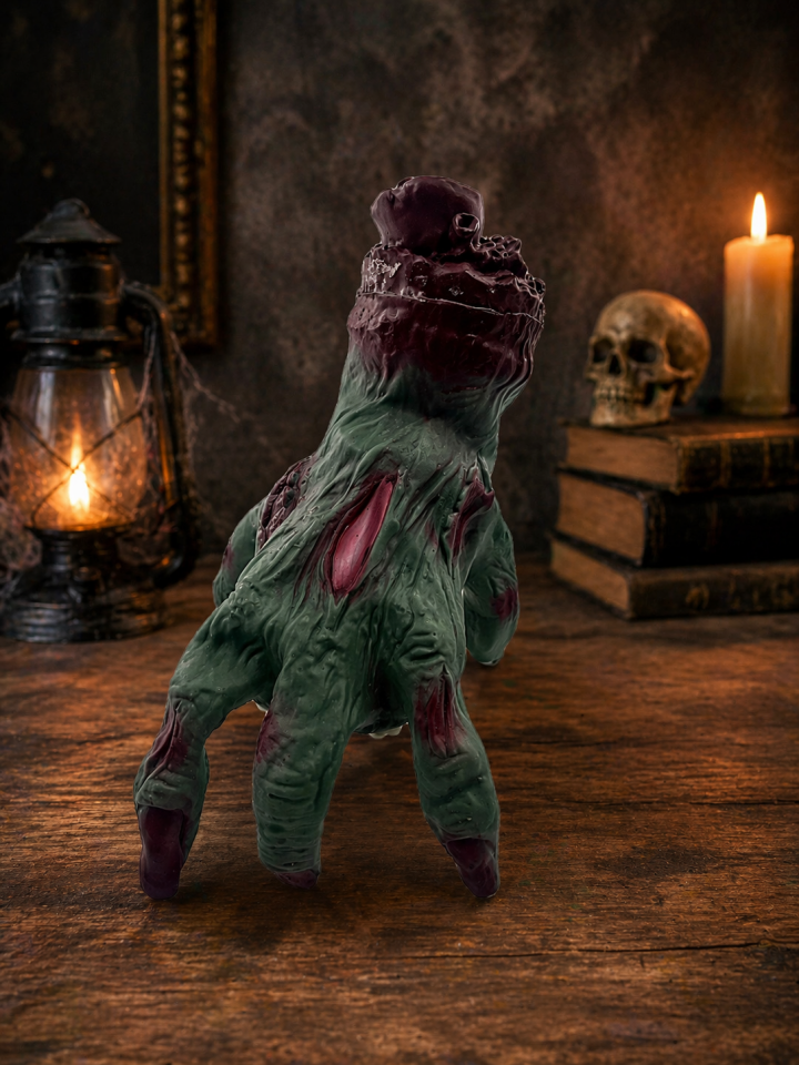 Parti Malzemesi Halloween Yürüyen Zombi El Dekor 26x21 cm – Korku Temalı Dekoratif El Figürü Parti Aksesuarı