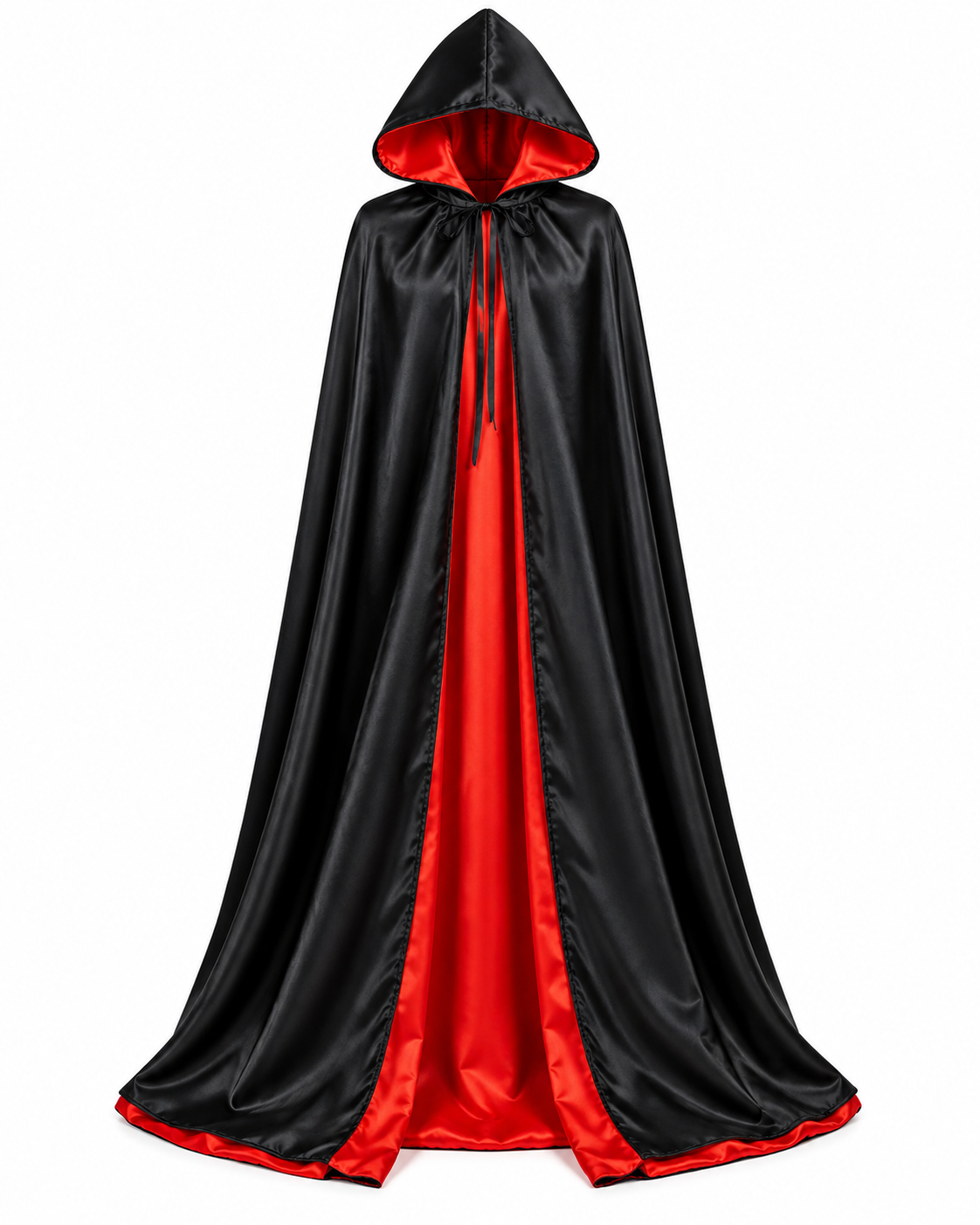 Parti Malzemeleri Kırmızı Kapüşonlu 160 CM Pelerin Çift Taraflı Cadı Pelerini Halloween Kostüm Pelerini Yetişkin