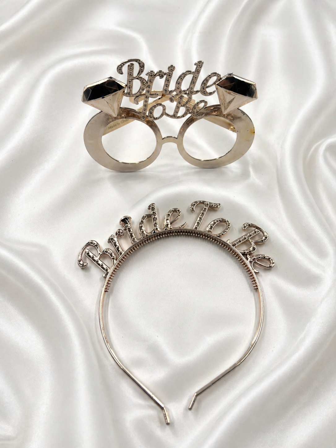 Parti Malzemesi Bride To Be Parti Gözlüğü ve Taç Seti Bekarlığa Veda Gelin Adayı Parti Aksesuarı SN-2030 Rose Gold