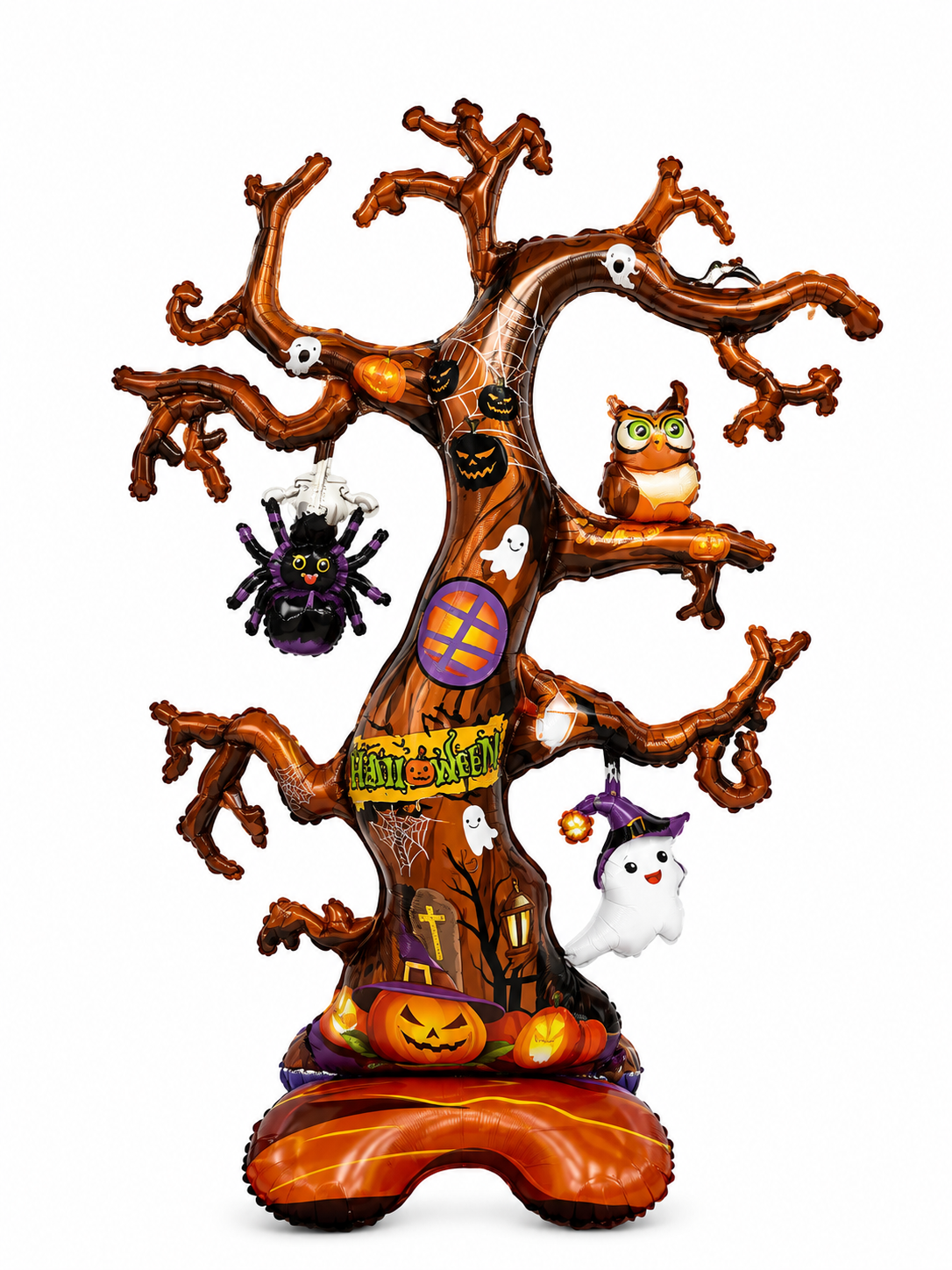 Parti Malzemesi Cadılar Bayramı Halloween Korku Ağacı Folyo Balon 79x115 cm Büyük Boy Parti Süsü