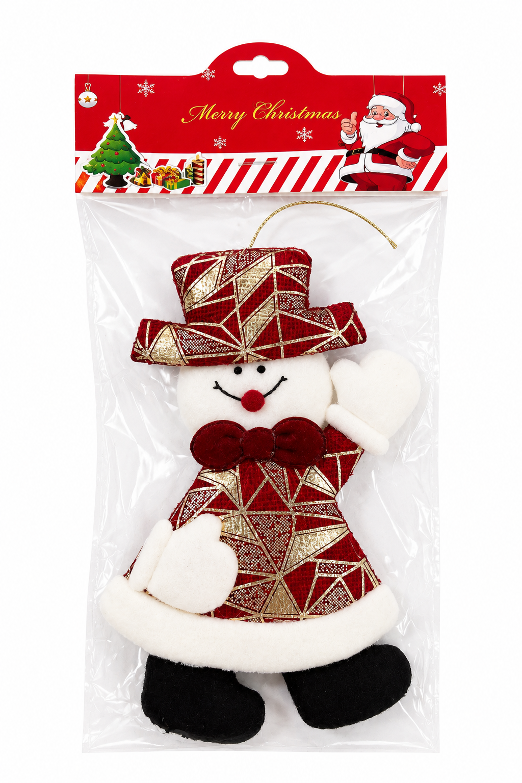 Parti Malzemeleri 20 Cm Yılbaşı Kardan Adam Ağaç Süsü Asılabilir Peluş Noel Dekoru Kapı Duvar Süsü